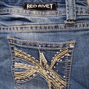 Red Rivet Shorts